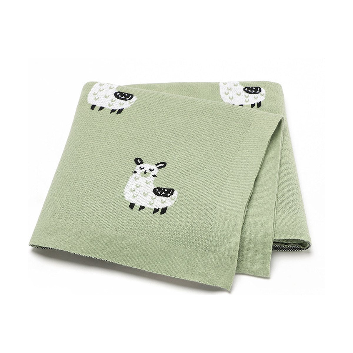 Alpaca Knitted Baby Blanket