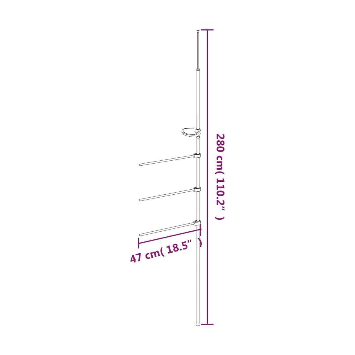 Aluminium Towel Rail