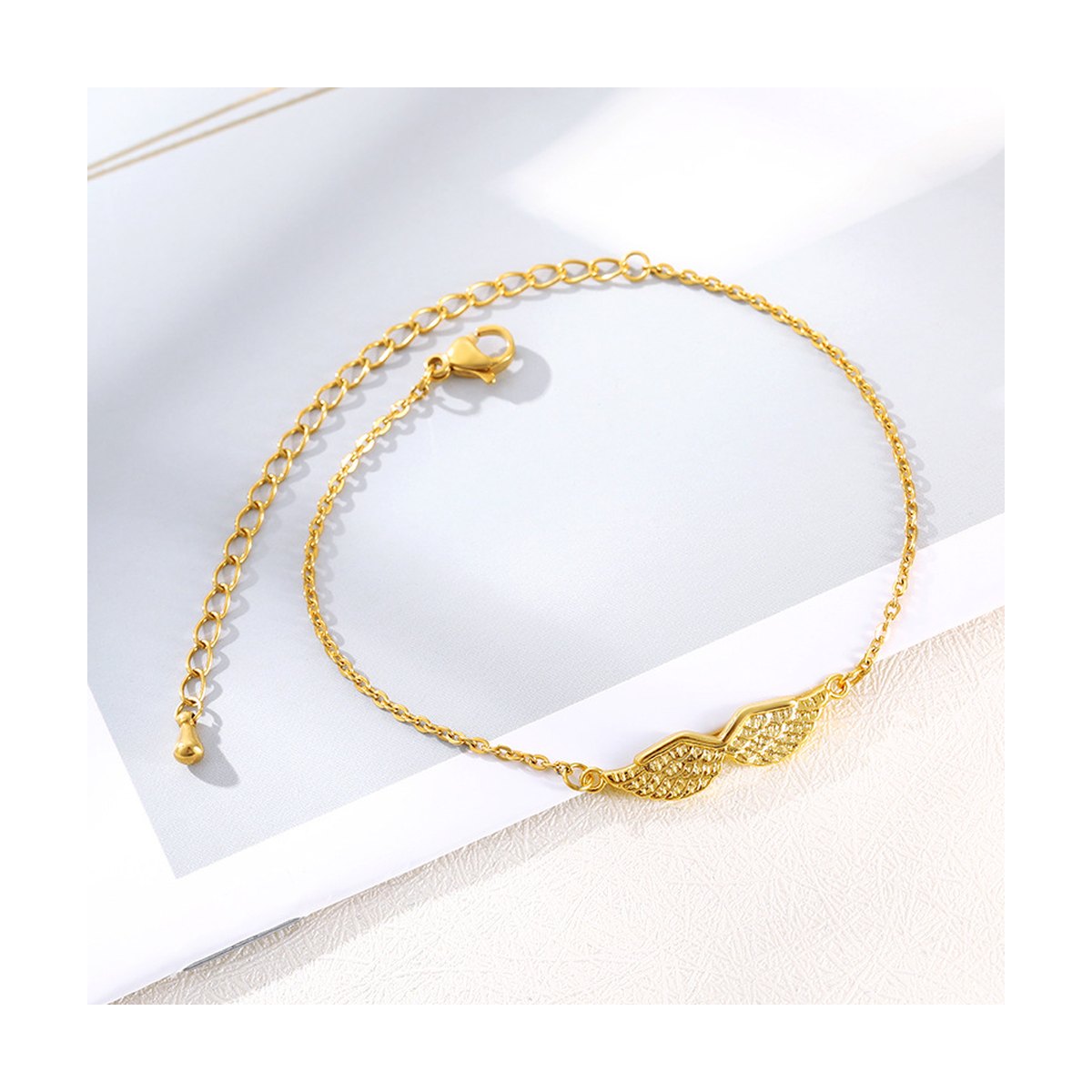 Angel Wings Charm Bracelet