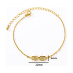 Angel Wings Charm Bracelet