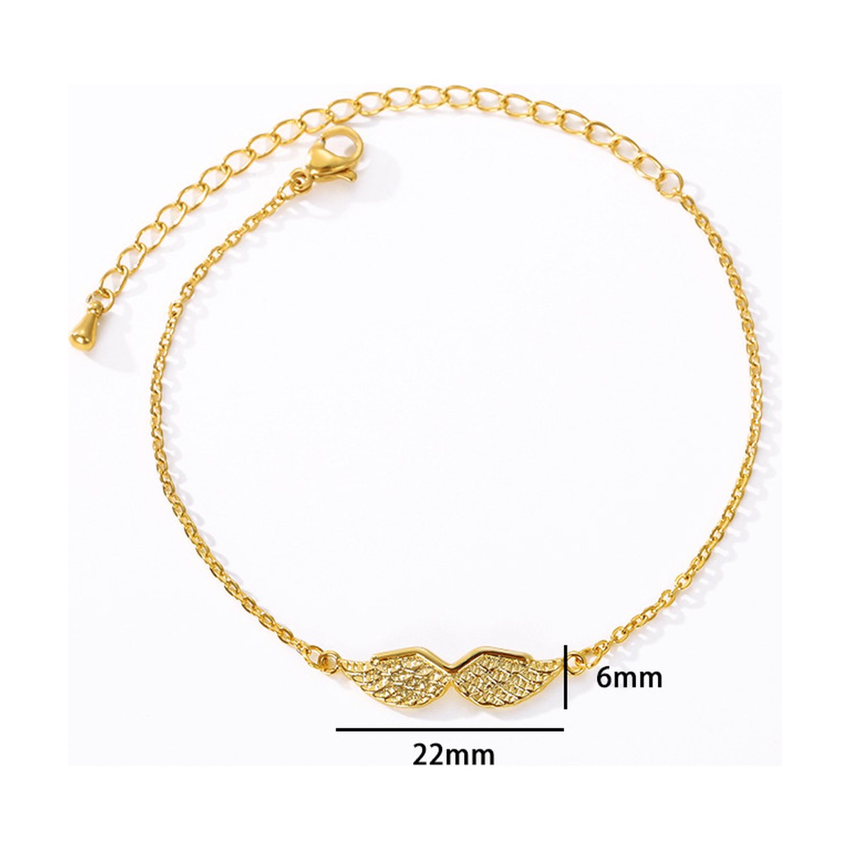 Angel Wings Charm Bracelet