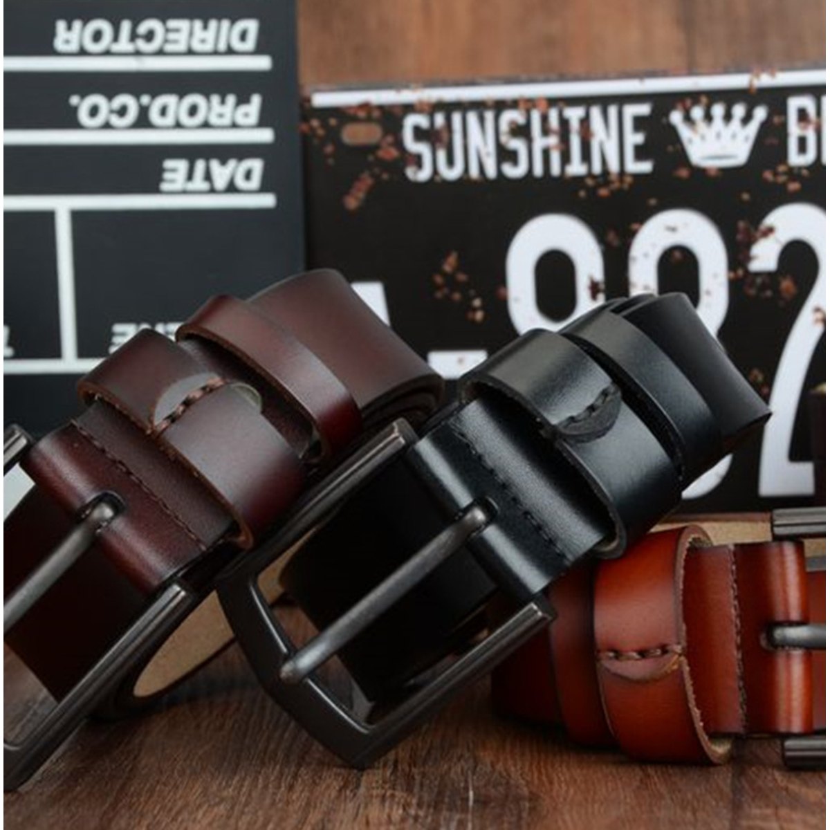 Automatic Buckle Leather Belt