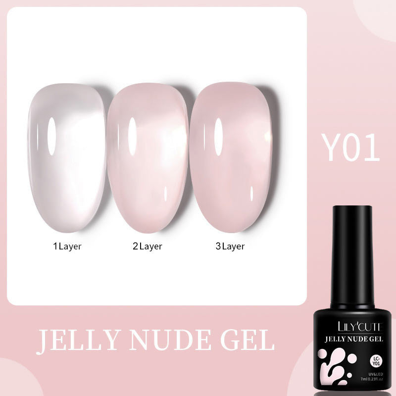 LILYCUTE Amber Jelly Gel Polish – 19 Shades