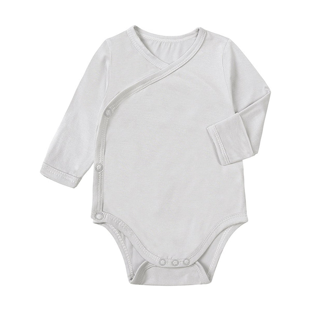 Baby Bamboo Fiber Long Sleeve Bodysuit Jumpsuit