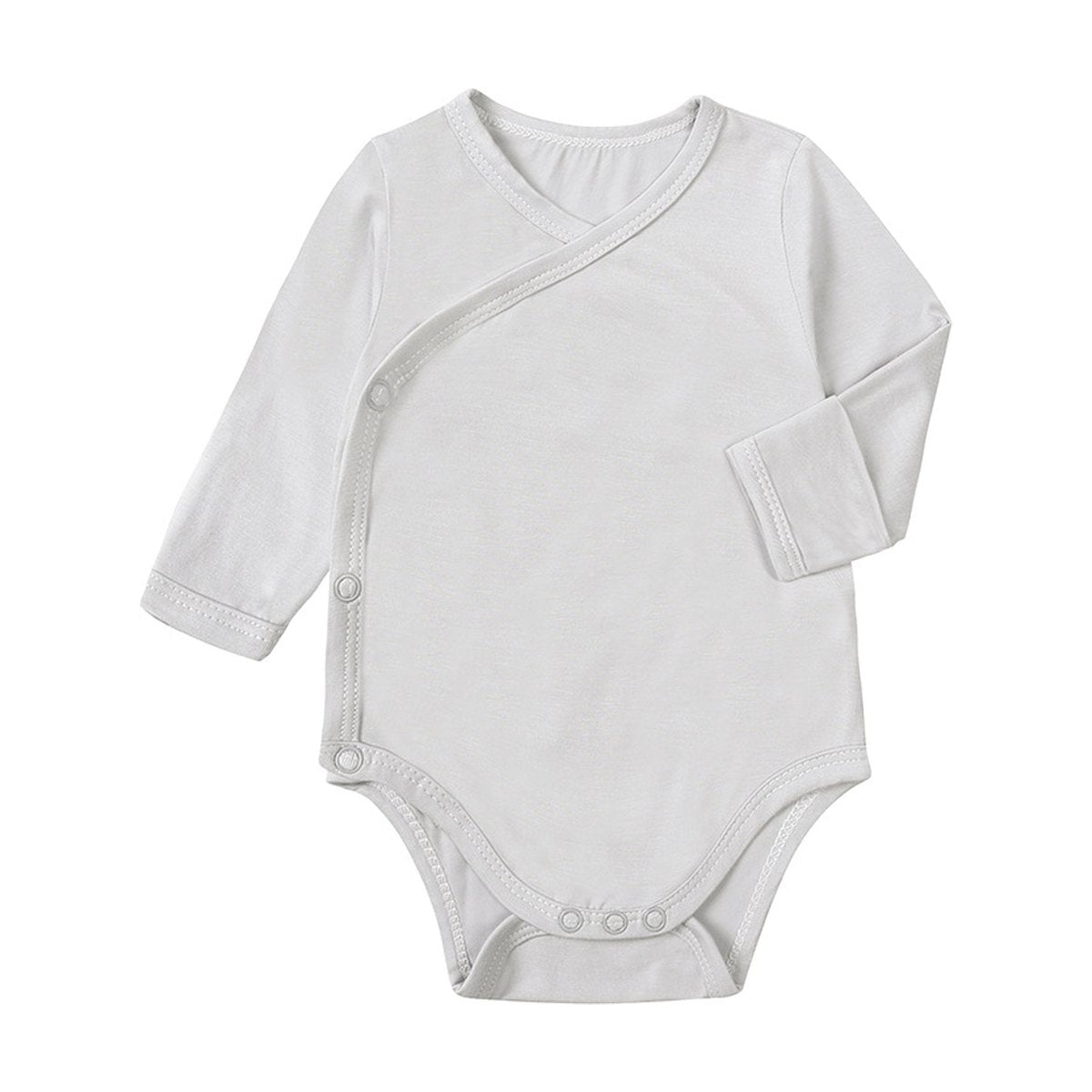 Baby Bamboo Fiber Long Sleeve Bodysuit Jumpsuit