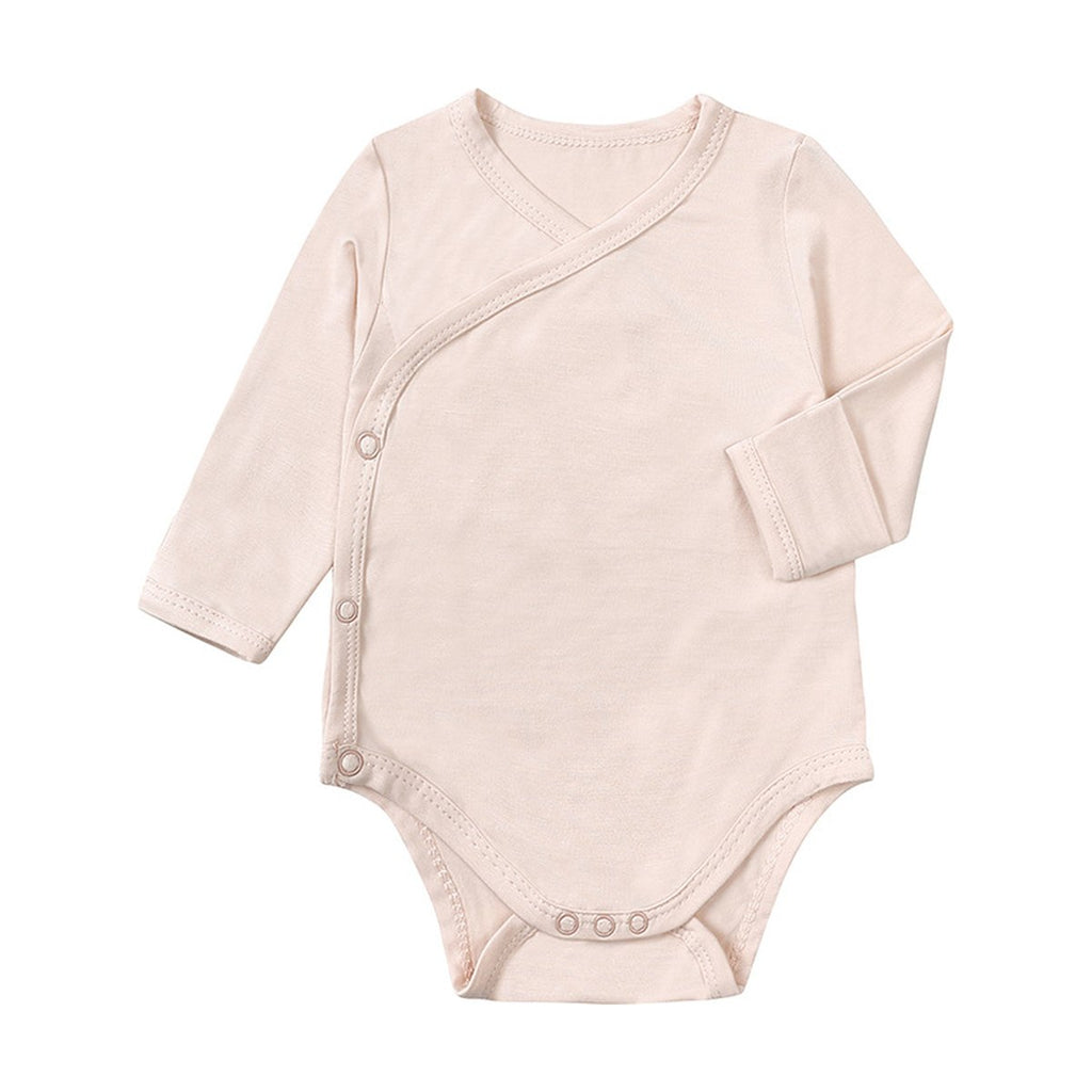 Baby Bamboo Fiber Long Sleeve Bodysuit Jumpsuit