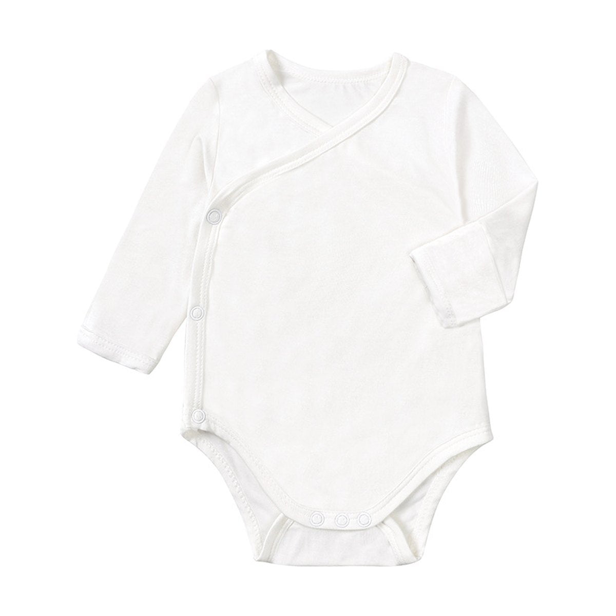 Baby Bamboo Fiber Long Sleeve Bodysuit Jumpsuit