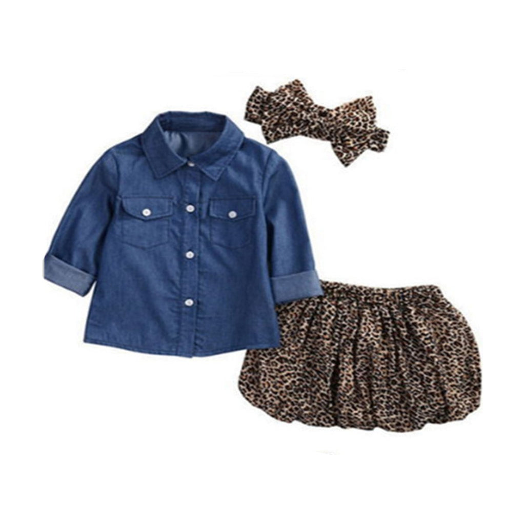 Baby Blue Jean Shirt Tulle Overlay Dress