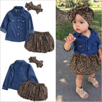 Baby Blue Jean Shirt Tulle Overlay Dress