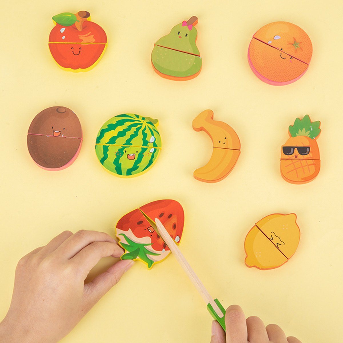 Baby Busy Board DIY Accessories Fruit Games