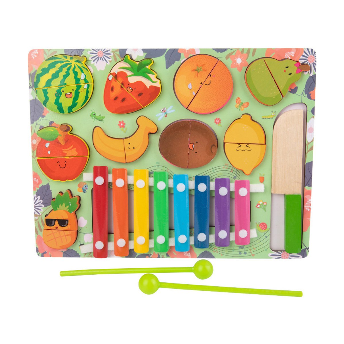 Baby Busy Board DIY Accessories Fruit Games