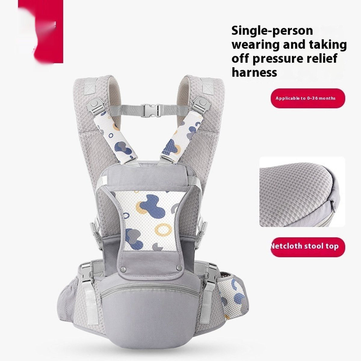 Baby Carrier Waist Stool Lightweight Front Holding