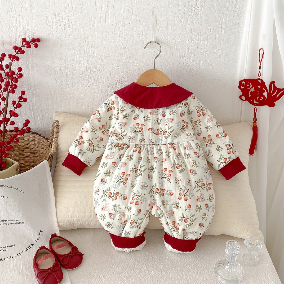 Baby Cotton-padded One-piece Bodysuit Pure Cotton Class