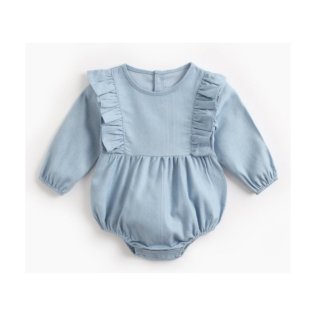Baby Denim Clothes Bodysuit Wrap Fart Romper