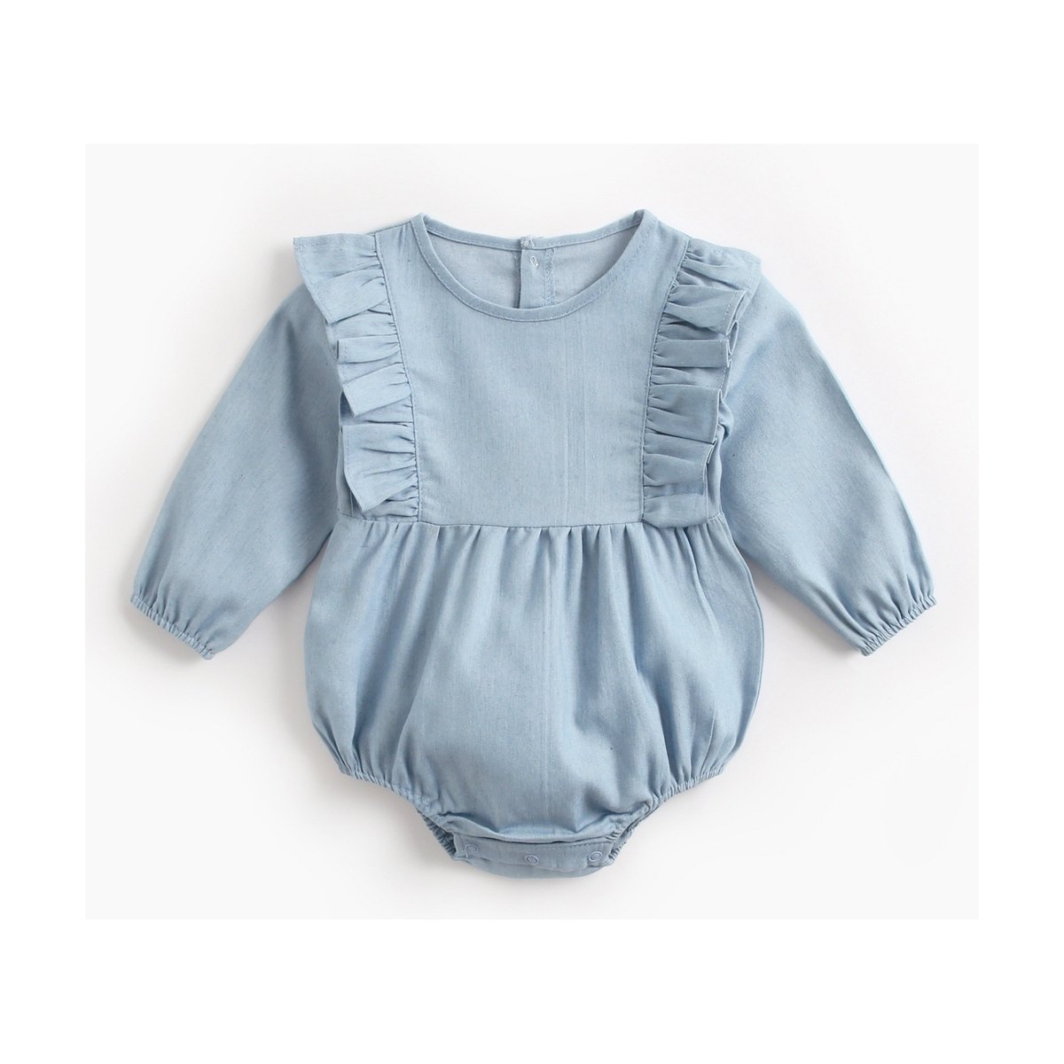 Baby Denim Clothes Bodysuit Wrap Fart Romper