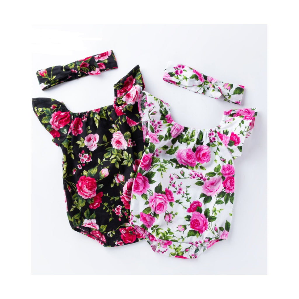Baby Floral Ruffle Romper