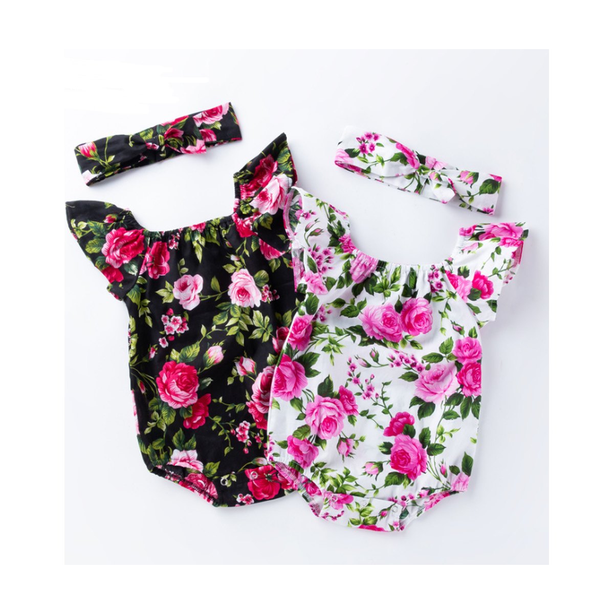 Baby Floral Ruffle Romper