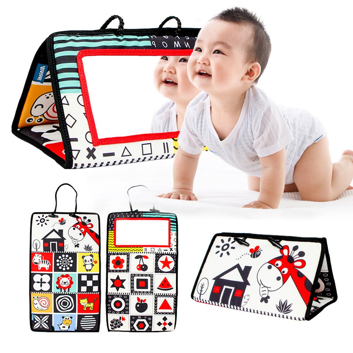 Baby Folding Mirror Pendant Toy