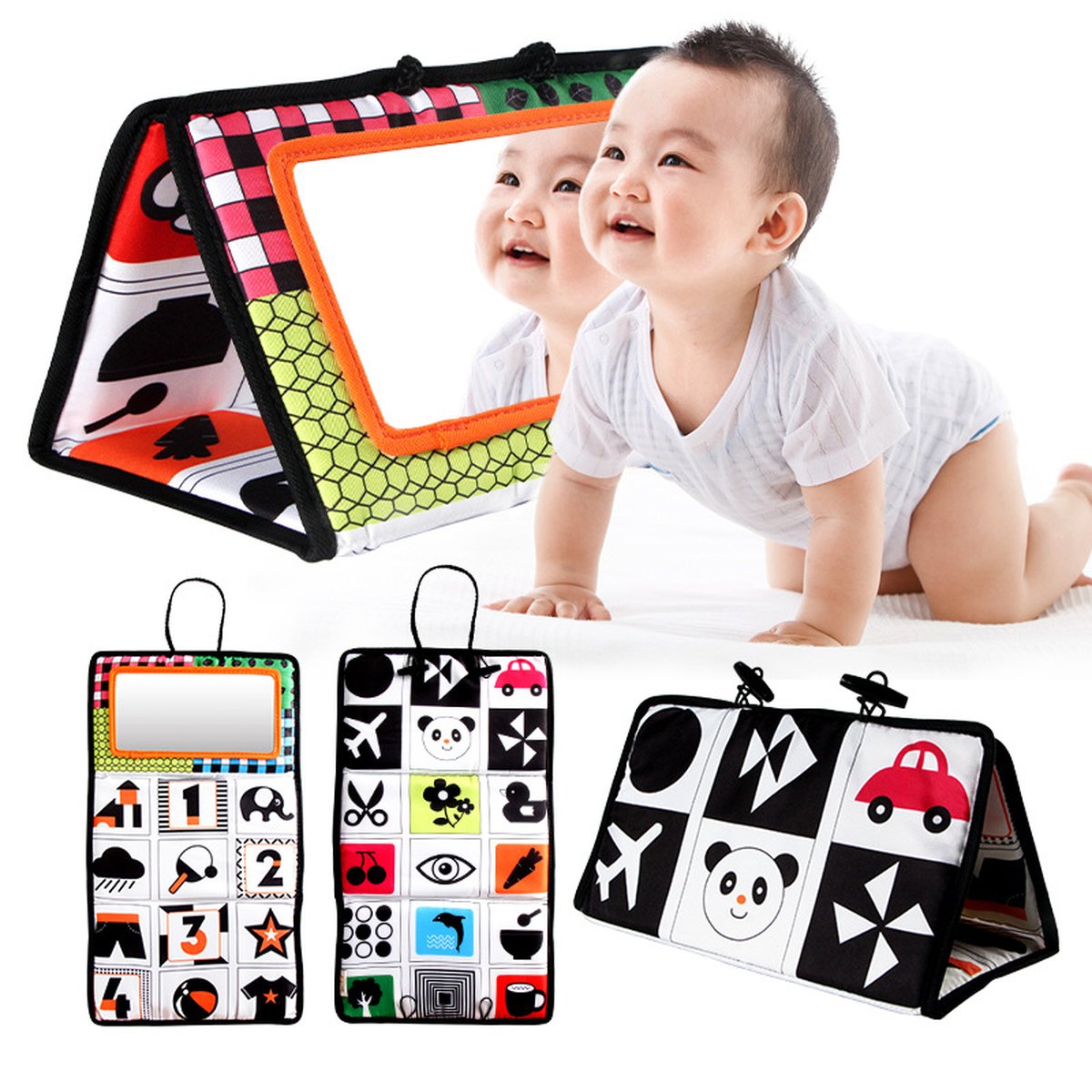 Baby Folding Mirror Pendant Toy