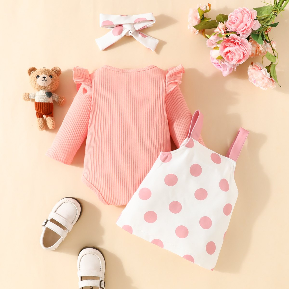 Baby Girl Bear Skirt Outfit