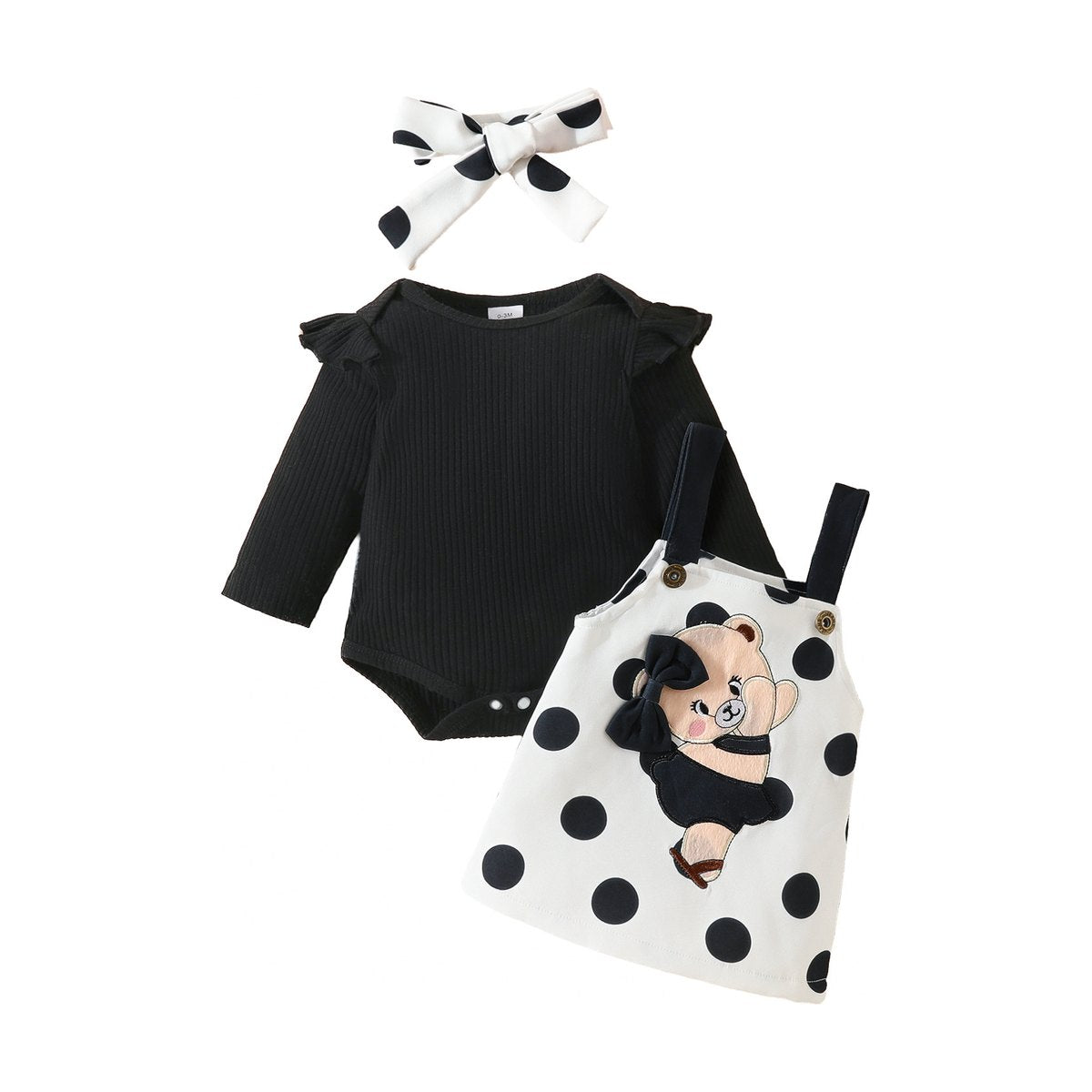 Baby Girl Bear Skirt Outfit
