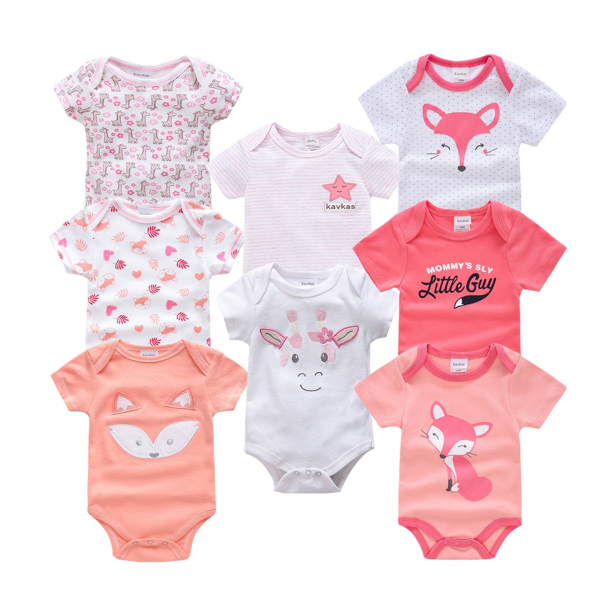 Baby Newborn Cartoon Short-sleeved Romper Casual