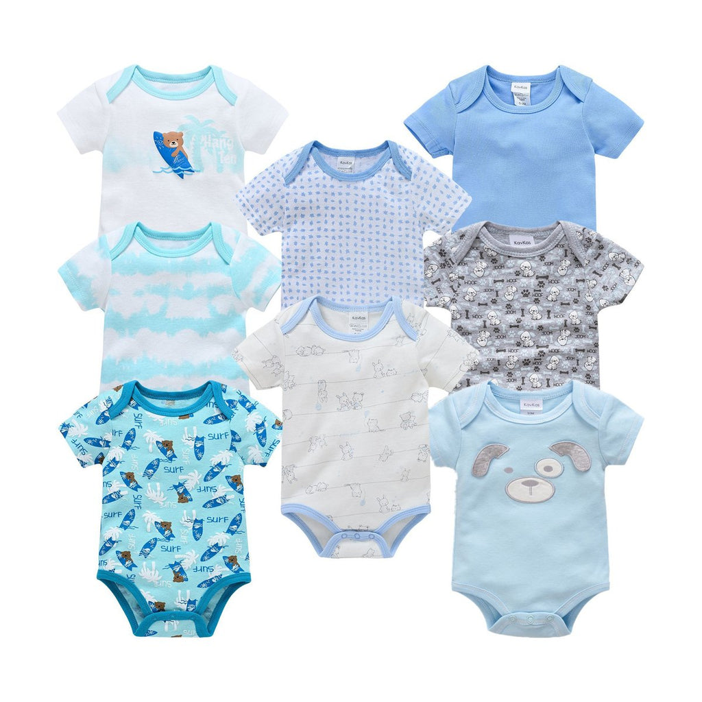 Baby Newborn Cartoon Short-sleeved Romper Casual