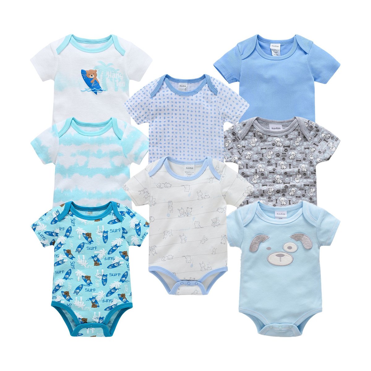 Baby Newborn Cartoon Short-sleeved Romper Casual