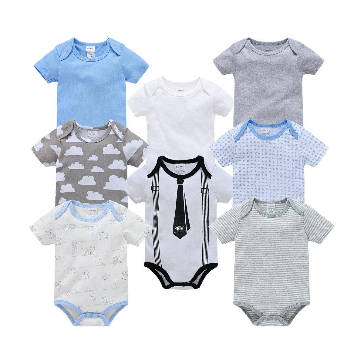 Baby Newborn Cartoon Short-sleeved Romper Casual