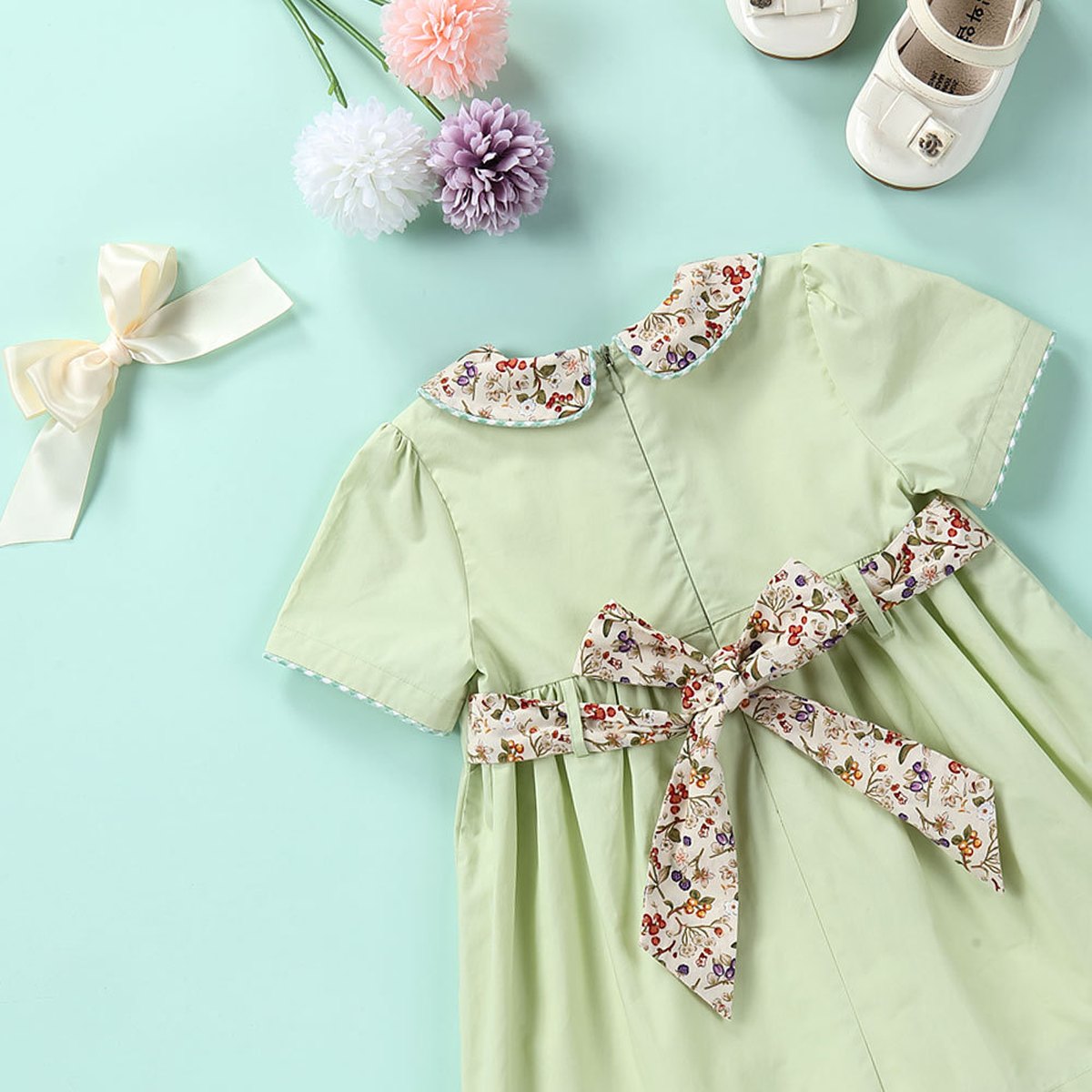 Baby Pastoral Floral Dress
