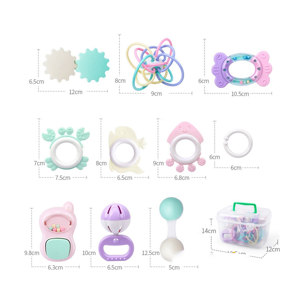 Baby Rattle Set 9 Pieces