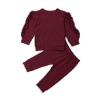 Baby Ruffle Sweatshirt & Pants Set