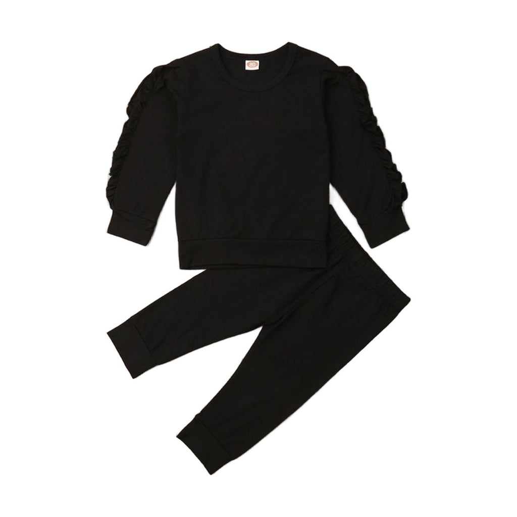 Baby Ruffle Sweatshirt & Pants Set