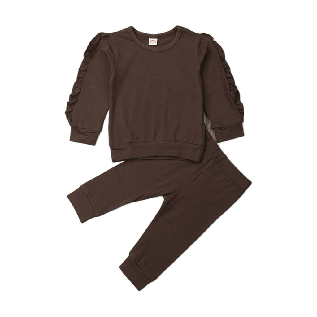 Baby Ruffle Sweatshirt & Pants Set