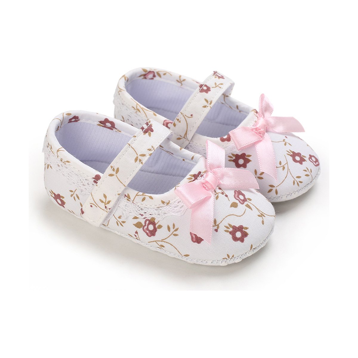 Baby Shoes Soft-soled Princess Flower Design First