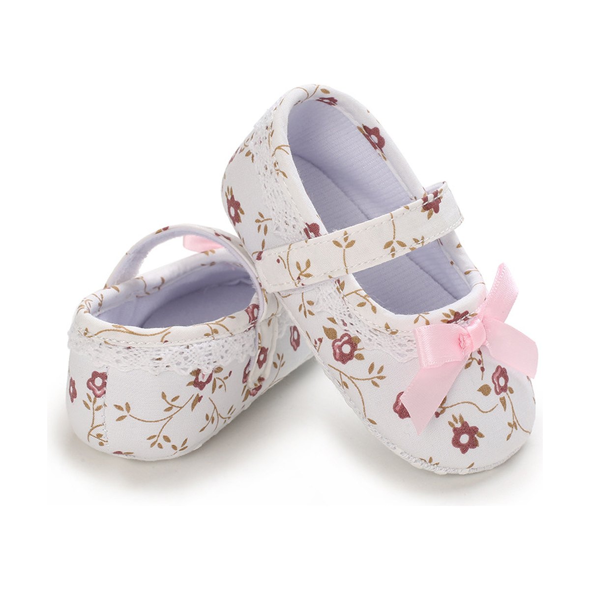 Baby Shoes Soft-soled Princess Flower Design First
