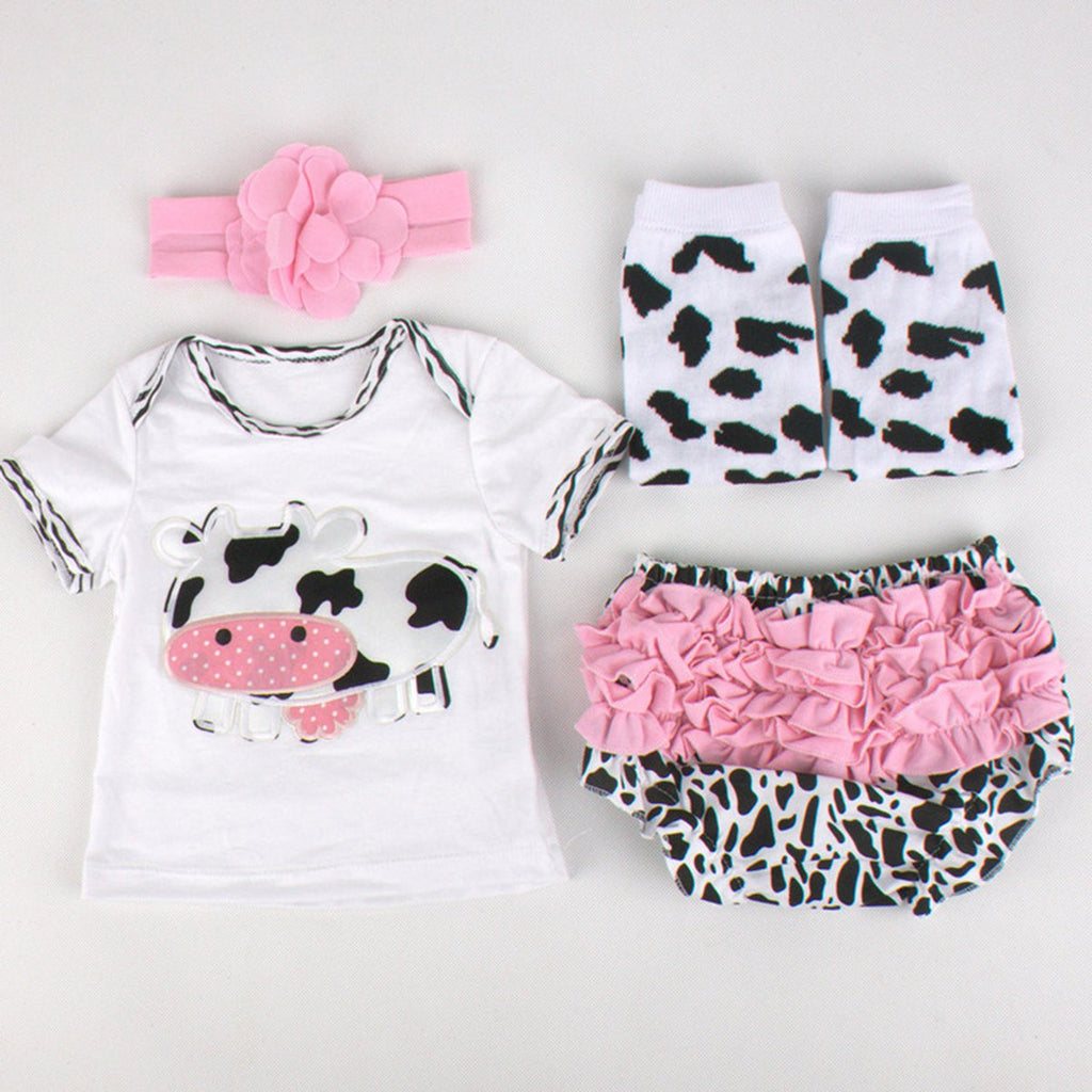 Baby Short Sleeve T-shirt Socks Headband Set