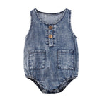 Baby Sleeveless Triangle Romper