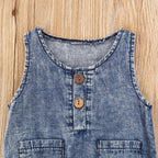 Baby Sleeveless Triangle Romper