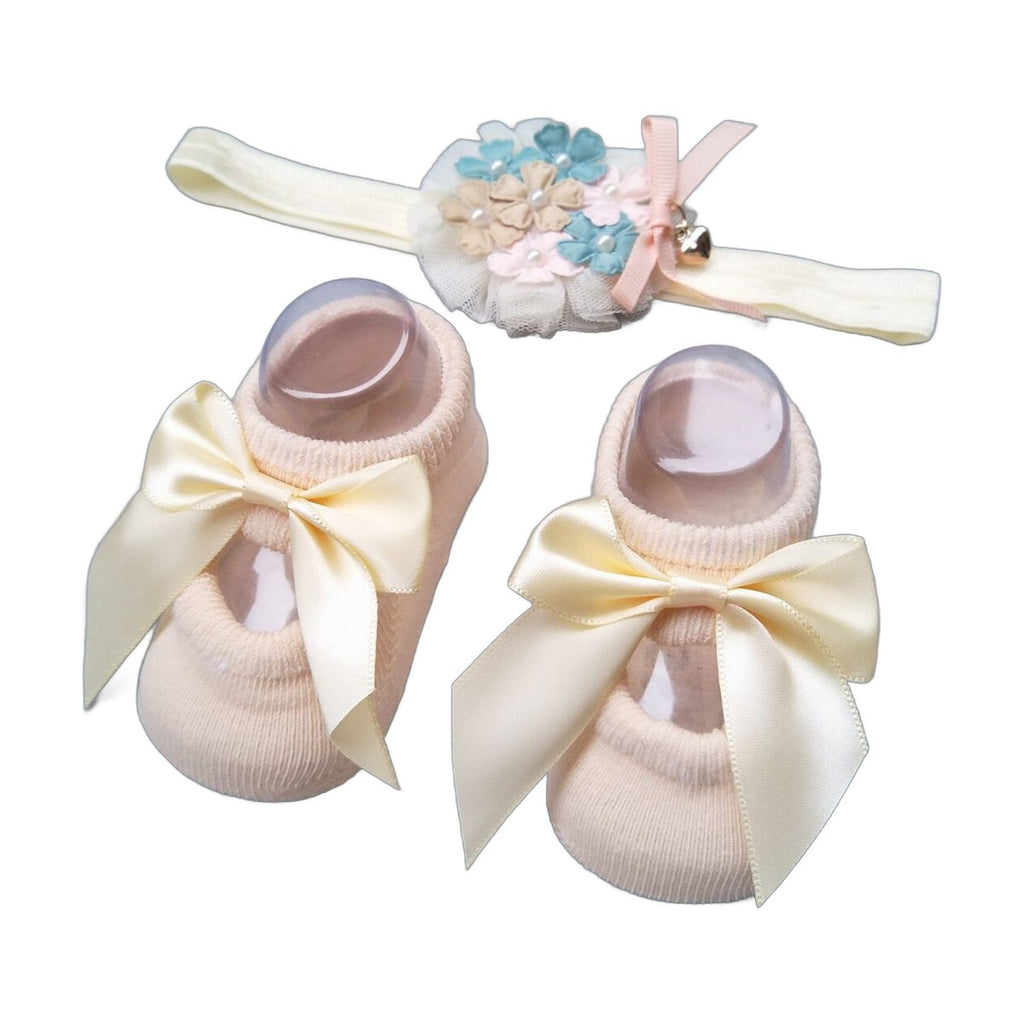 Baby Socks Headband Gift Box