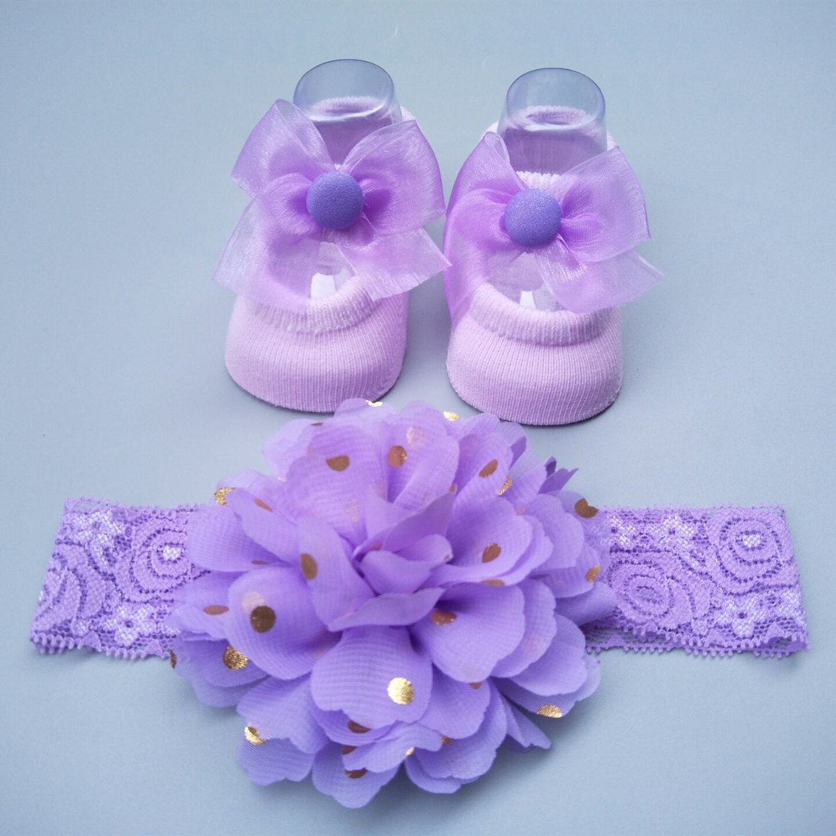 Baby Socks Headband Gift Box