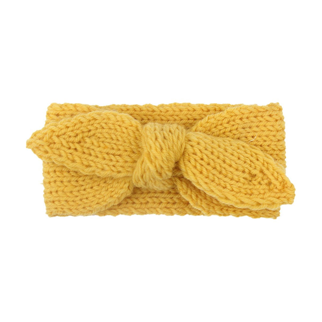 Baby Solid Big Bow Fish Knit Wool