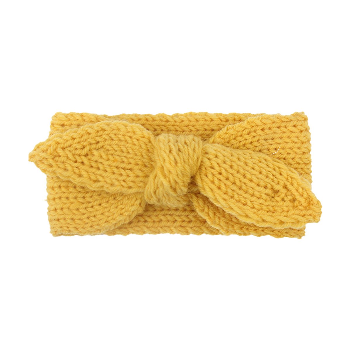 Baby Solid Big Bow Fish Knit Wool