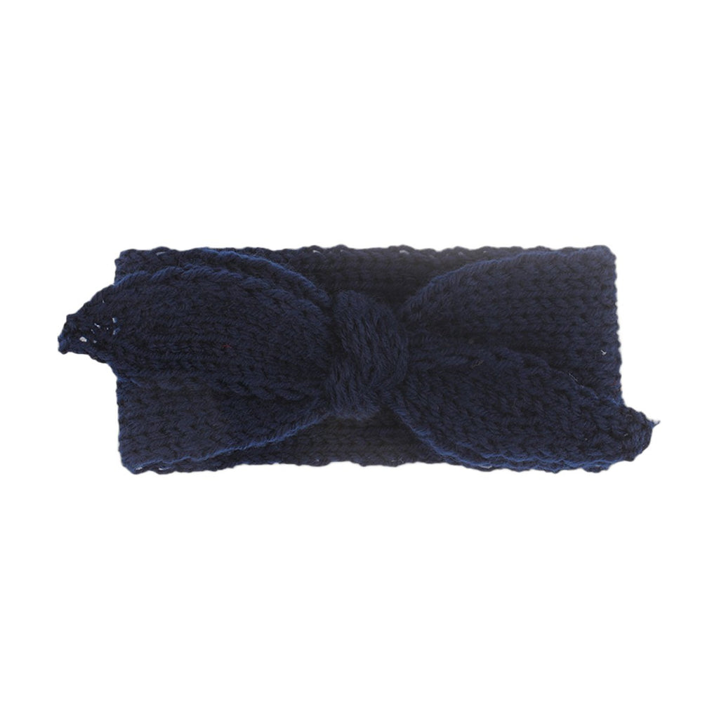 Baby Solid Big Bow Fish Knit Wool
