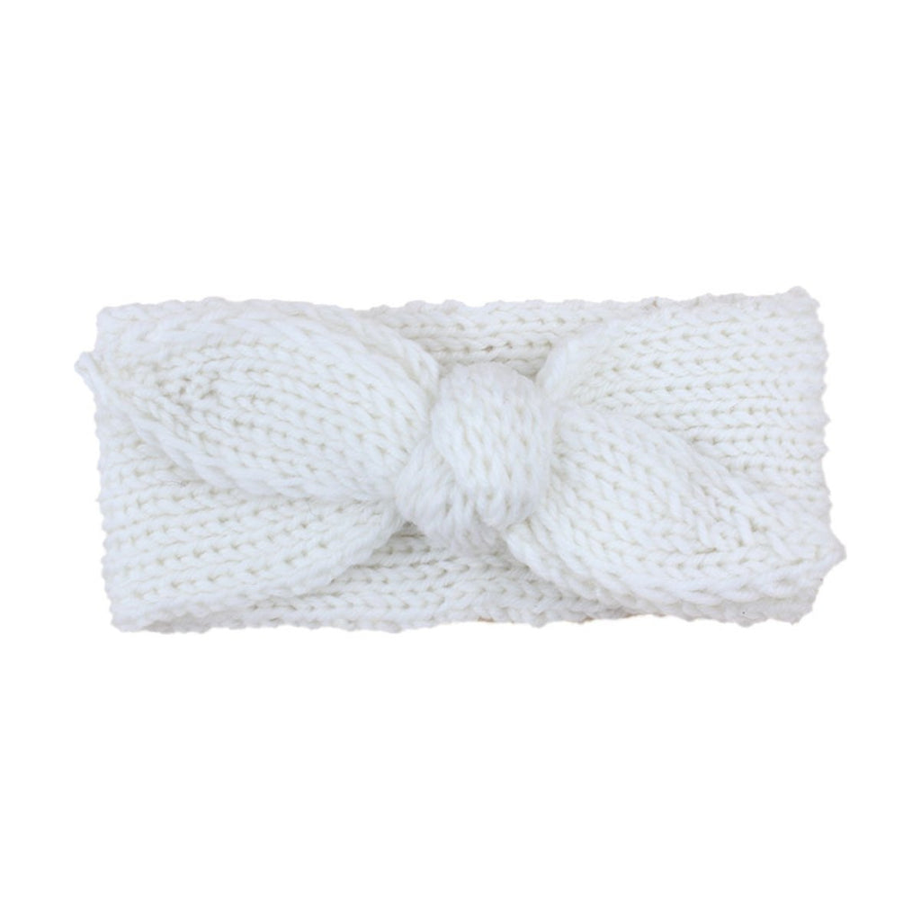 Baby Solid Big Bow Fish Knit Wool