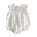 Baby Waffle Lace Romper