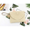 Ball Clutch Bag Messenger Straw Woven