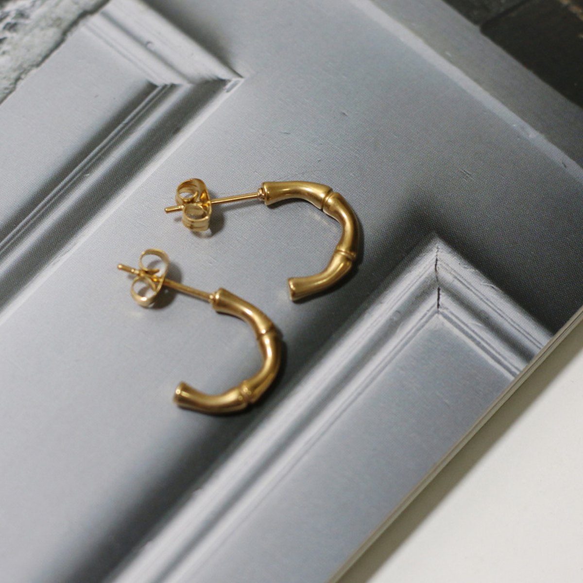 Bamboo Stud Earrings