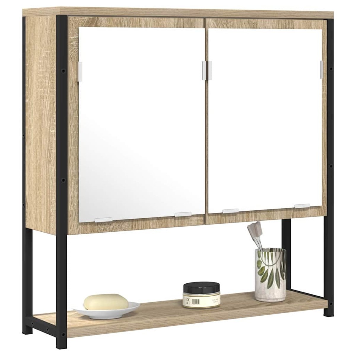 Bathroom Mirror Door Beige 60 X 16