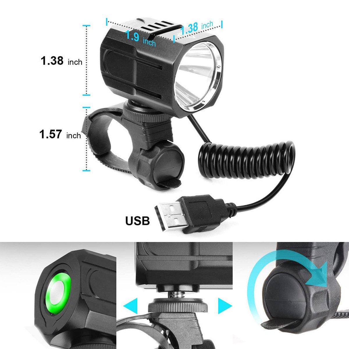 Battery Life Mountain Bike Light